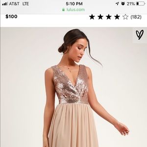 Bridesmaid dress from lulus